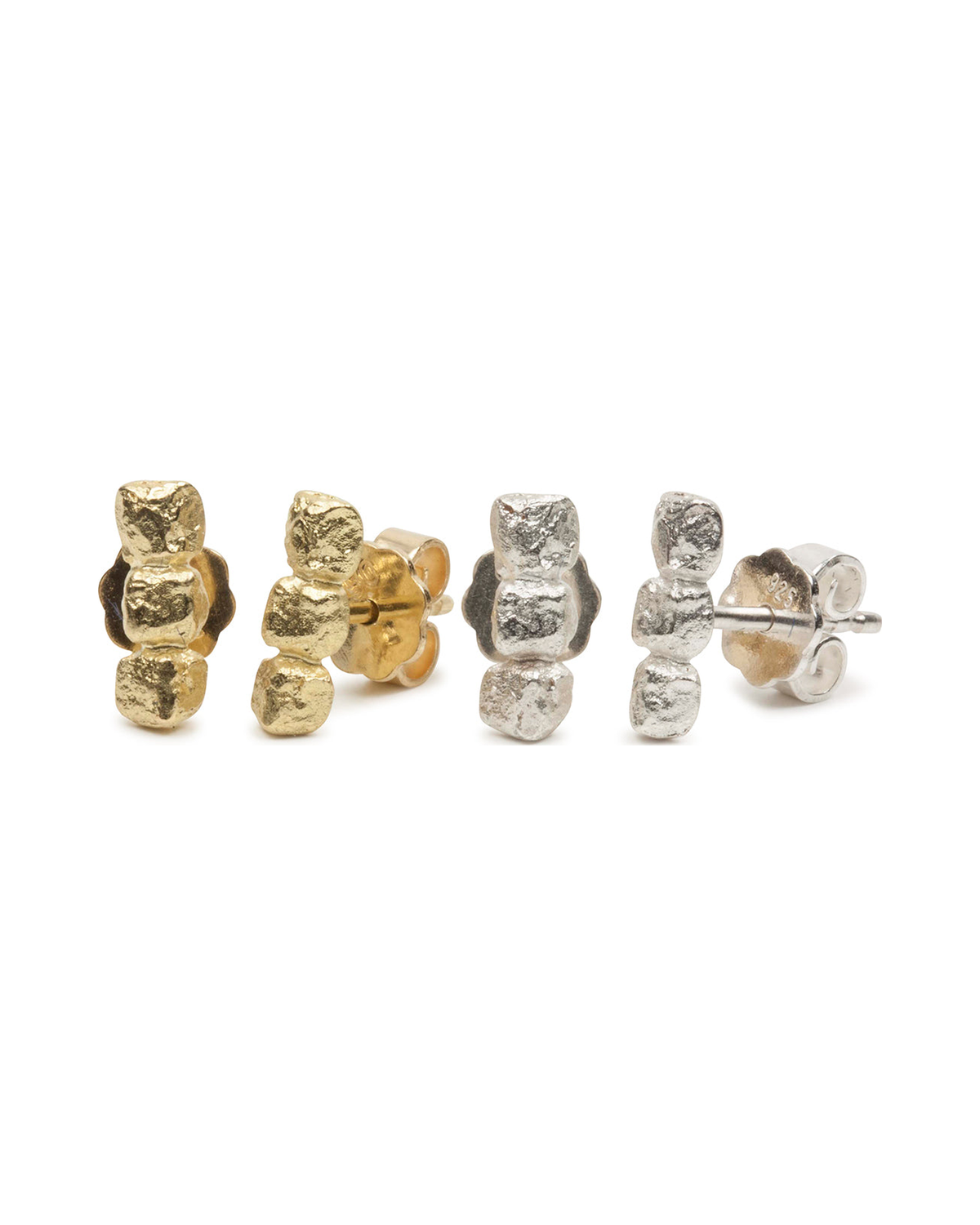Triple Cubes Ohrstecker - Goldschmiede Krack - Trauringe & Unikatschmuck aus Deidesheim