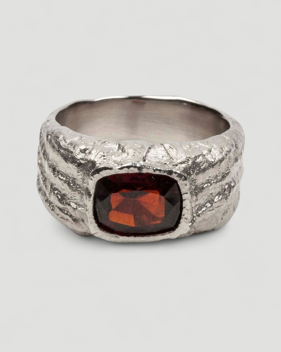 Granat 950 Platinring - Goldschmiede Krack
