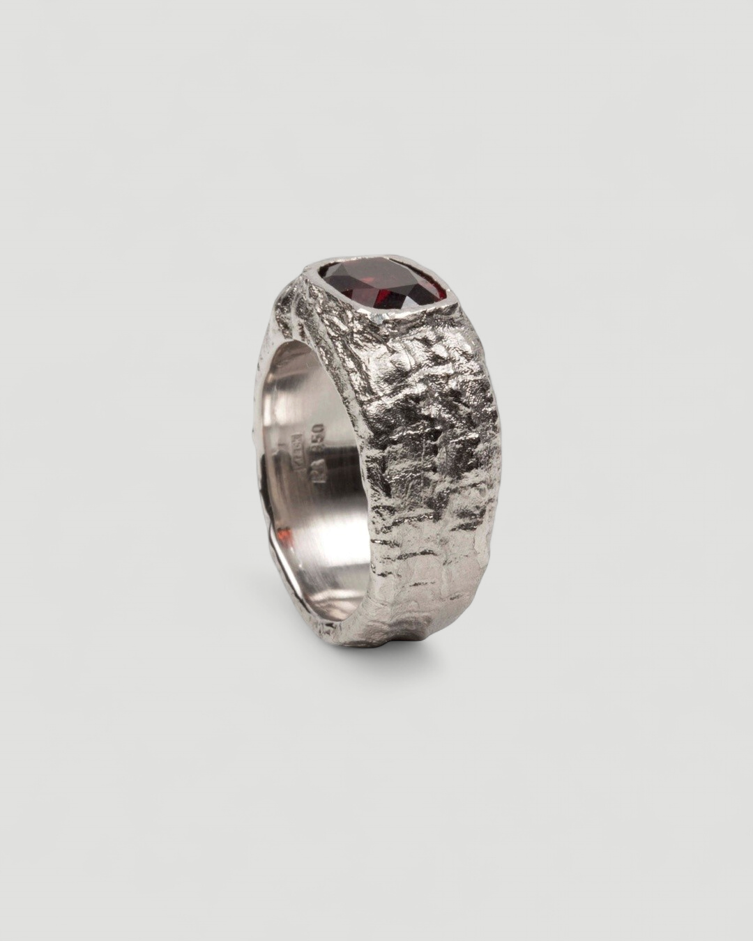Granat 950 Platinring - Goldschmiede Krack