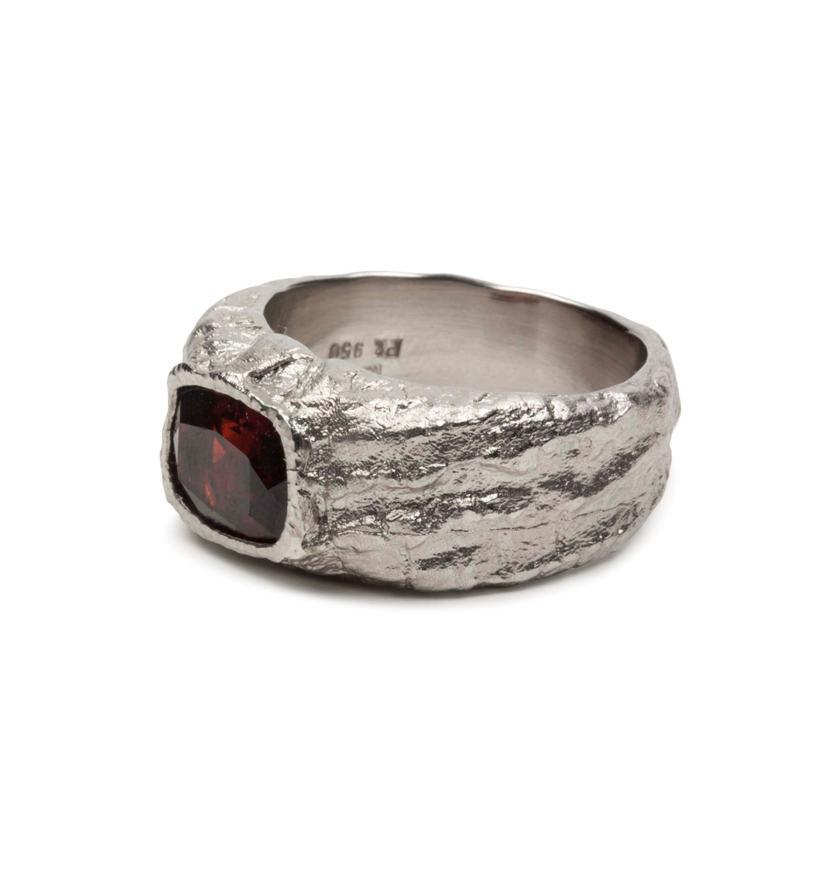 Granat 950 Platinring - Goldschmiede Krack