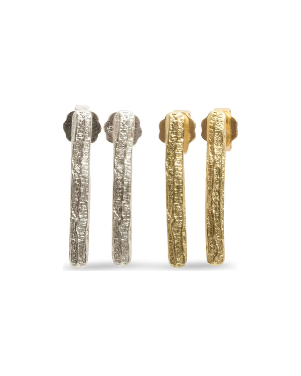 Stäbchen Ohrstecker aus 925 Silber oder 750 Gold