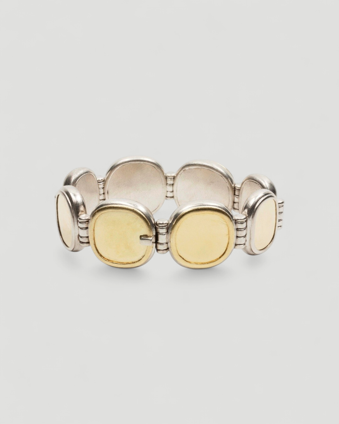 Großer Armreif mit zwei roten Turmalinen (30.0 ct) und Kastenschloss aus Silber und Gold - Goldschmiede Krack
