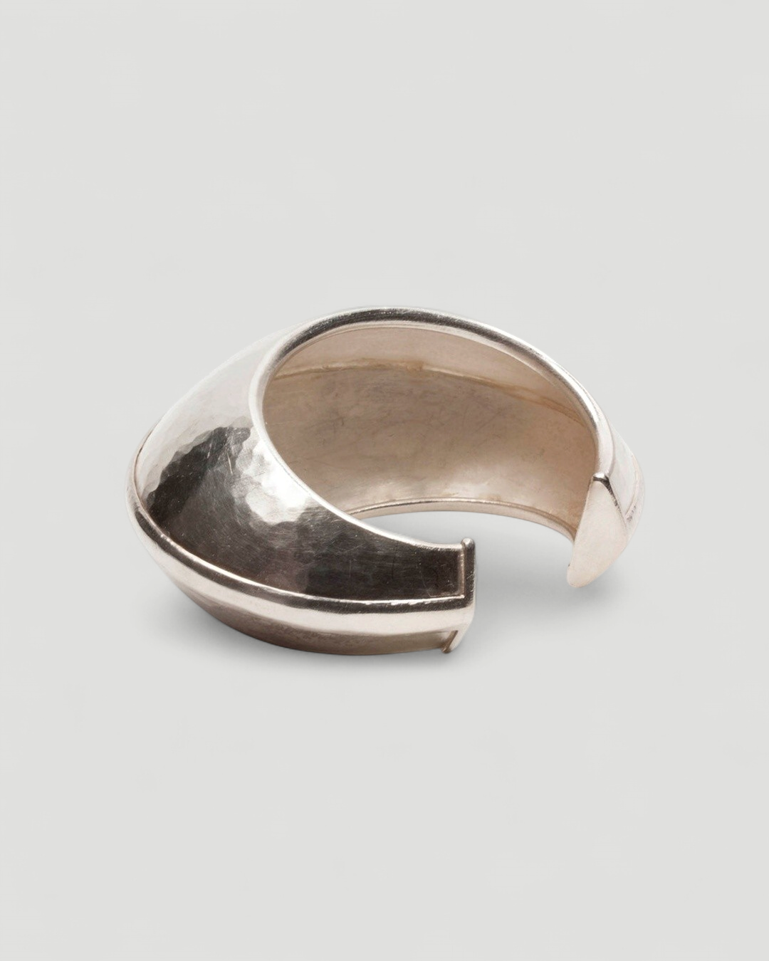 Gehämmerter 925 Silberarmreif - Goldschmiede Krack