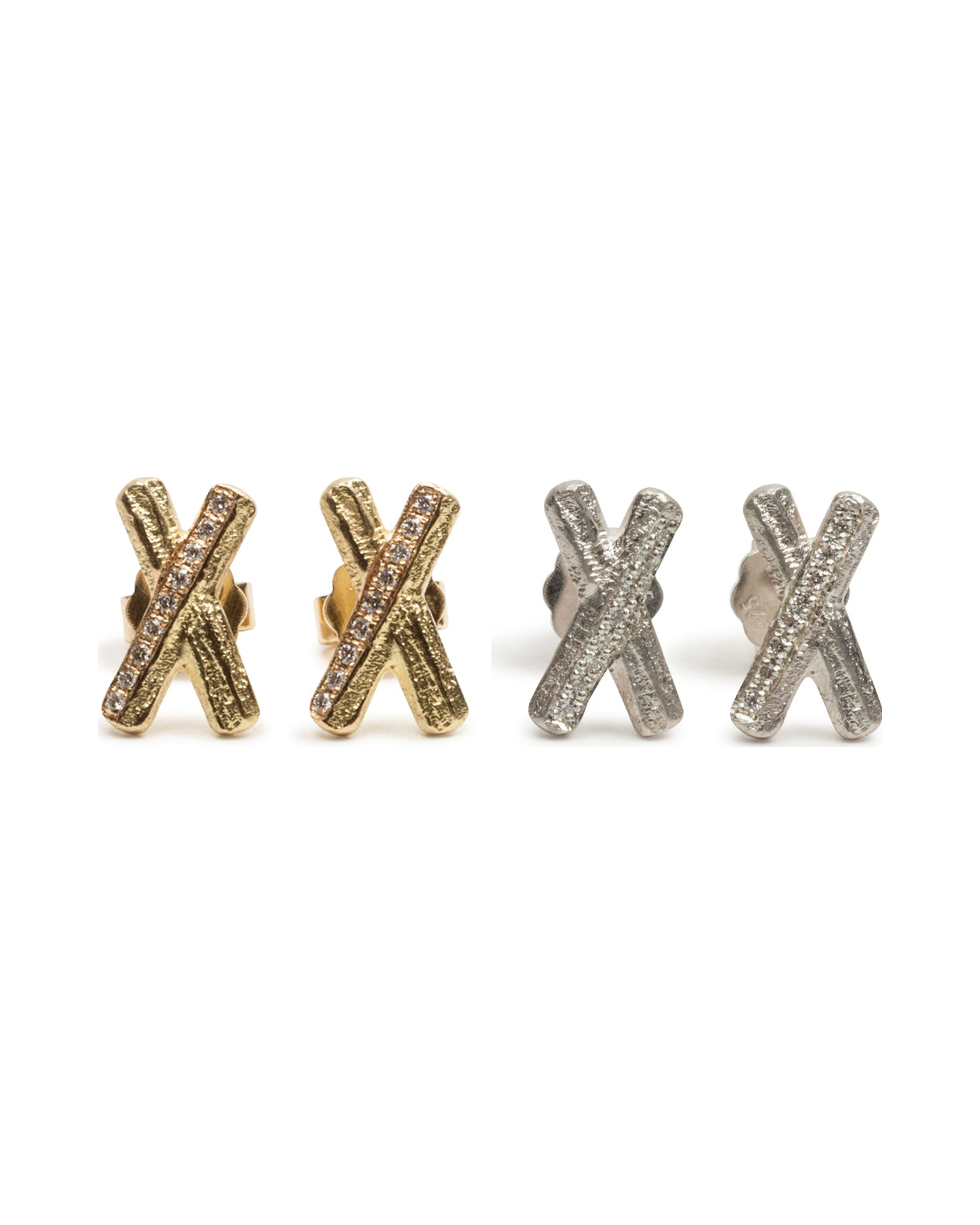 X-Bark Ohrstecker mit Brillanten - Goldschmiede Krack - Trauringe & Unikatschmuck aus Deidesheim