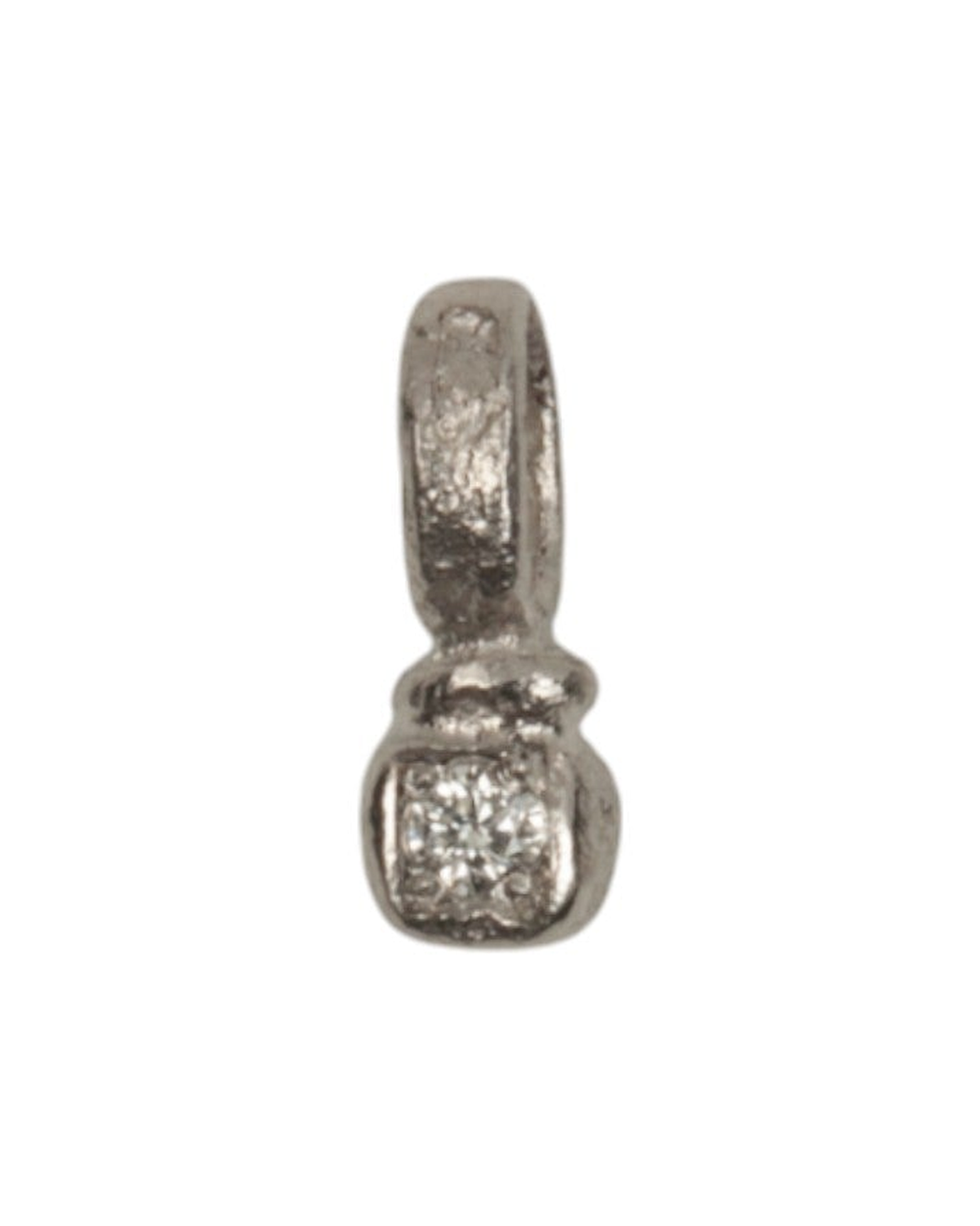 Zarter Würfelanhänger aus 950 Platin mit 0,02 ct Brillanten - Goldschmiede Krack - Trauringe & Unikatschmuck aus Deidesheim