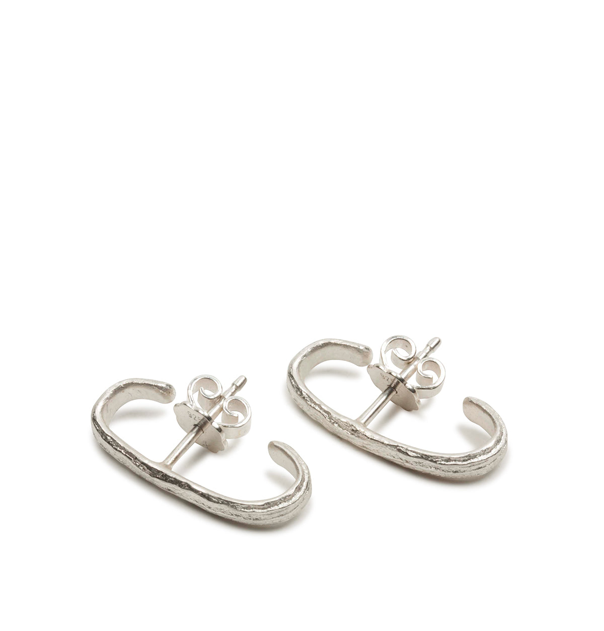 Earcuff Ohrstecker mit Bark Struktur