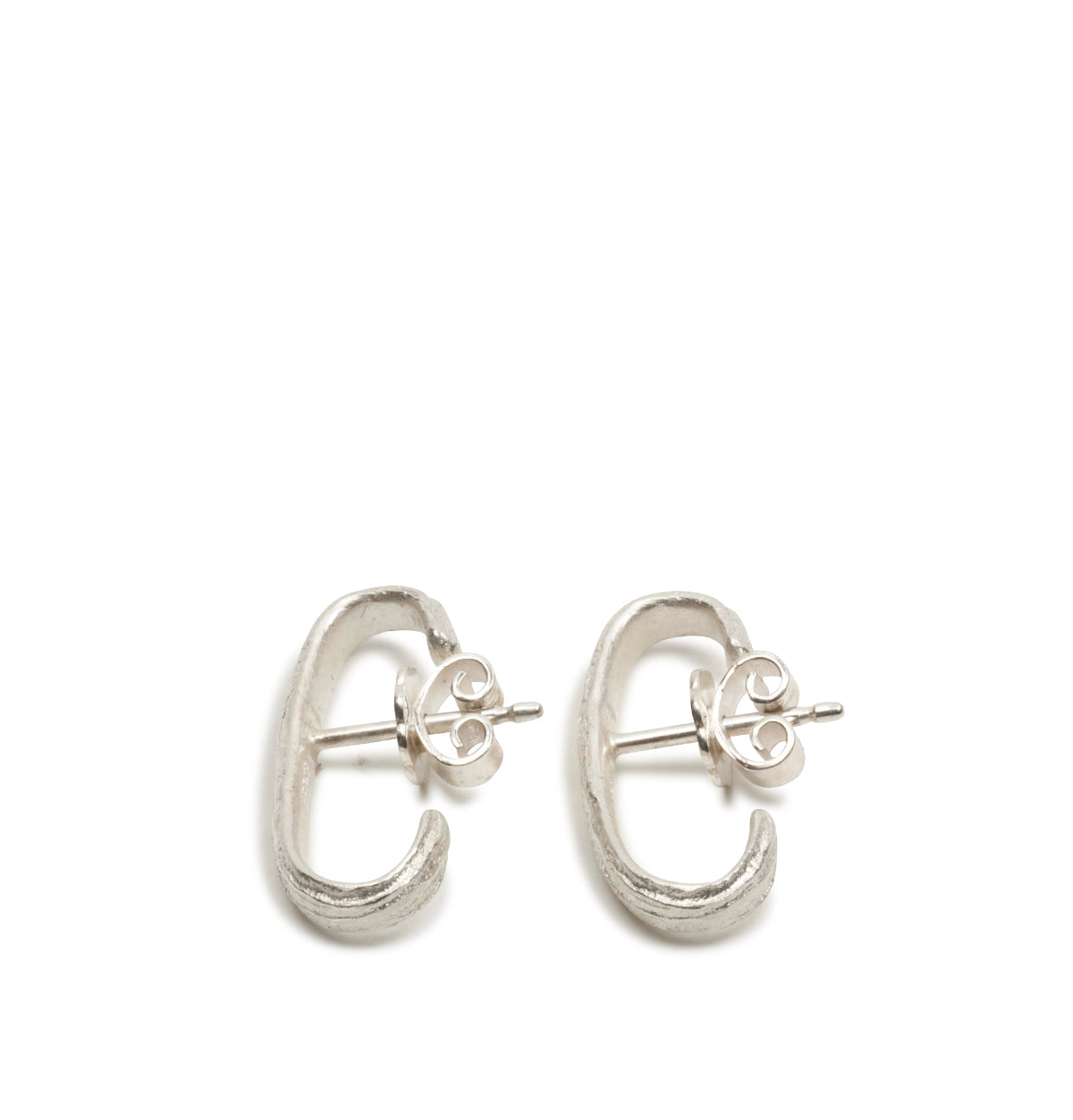 Earcuff Ohrstecker mit Bark Struktur
