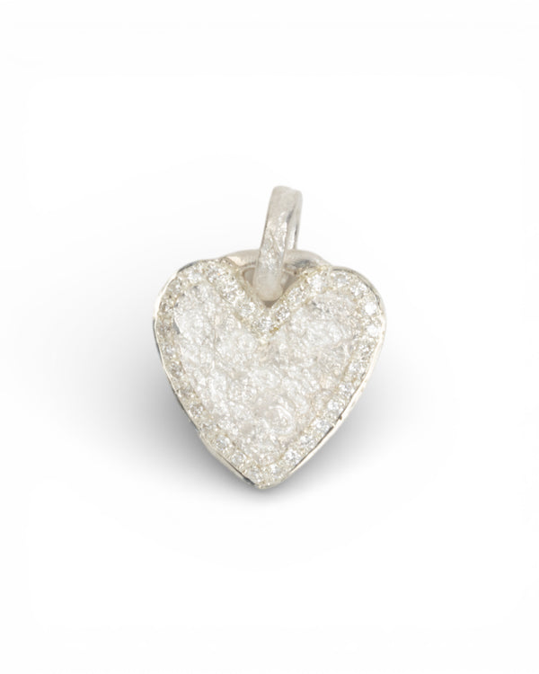 925 Silber Herzanhänger mit LGD Brillanten (0.124 ct) - Goldschmiede Krack - Trauringe & Unikatschmuck aus Deidesheim