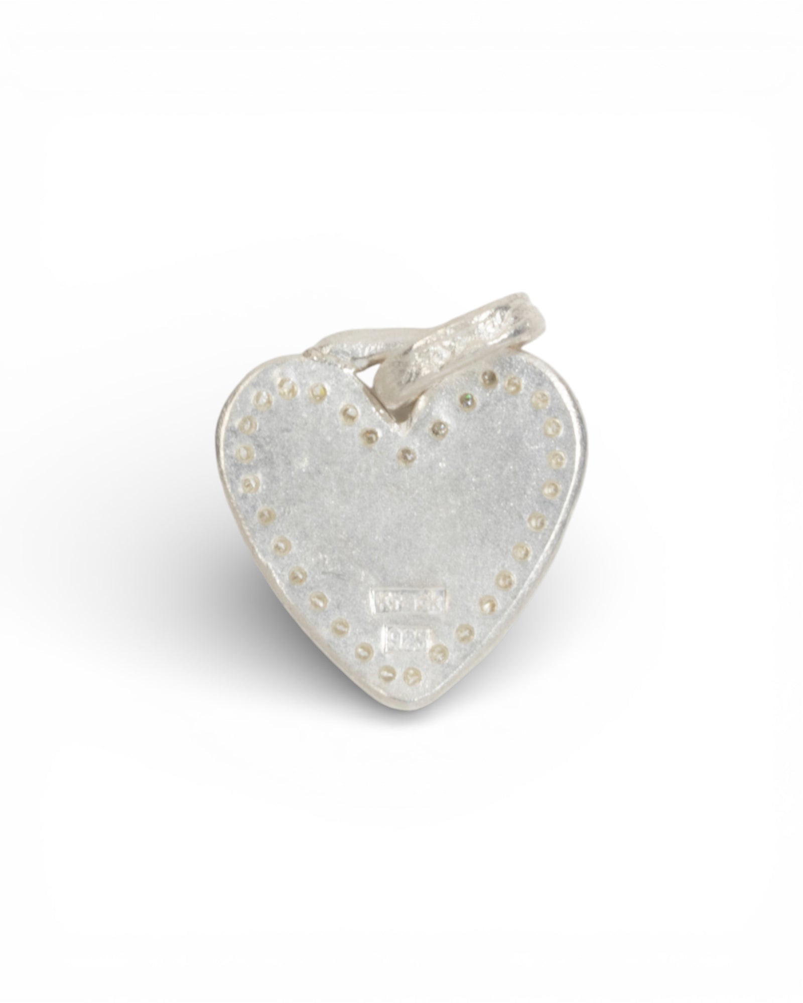 925 Silber Herzanhänger mit LGD Brillanten (0.124 ct) - Goldschmiede Krack - Trauringe & Unikatschmuck aus Deidesheim