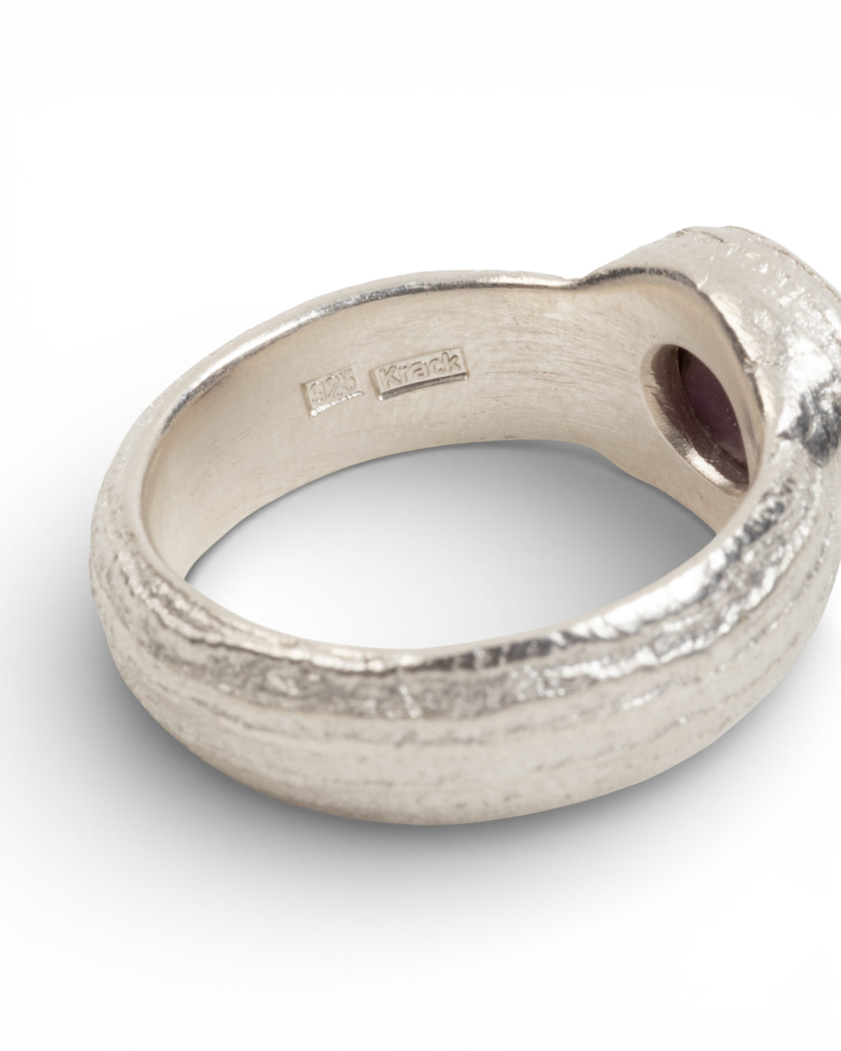 925 Silberring mit rotem Sternrubin (2.62 ct) - Goldschmiede Krack - Trauringe & Unikatschmuck aus Deidesheim