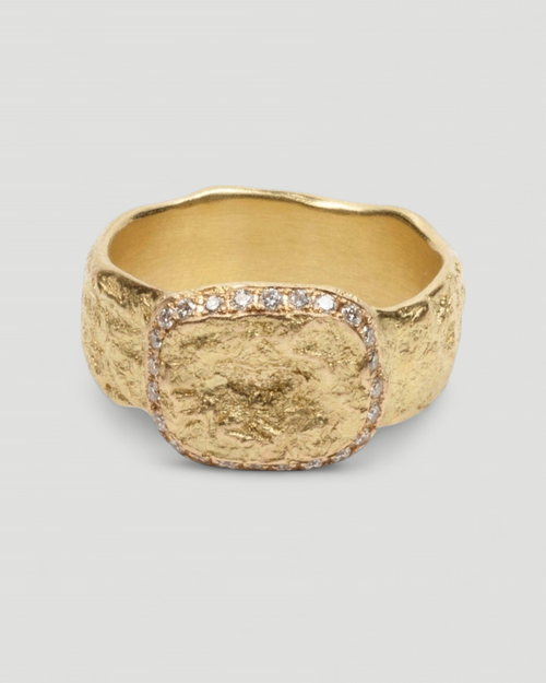 750 Goldring mit 0,30 ct Vintage Brillanten