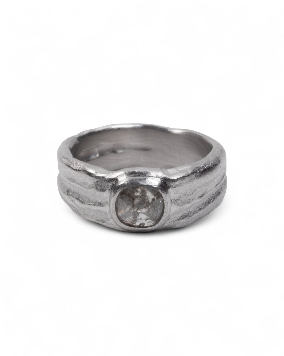 Diamant-Ring (1.33 ct) aus 750 Palladium-Weißgold