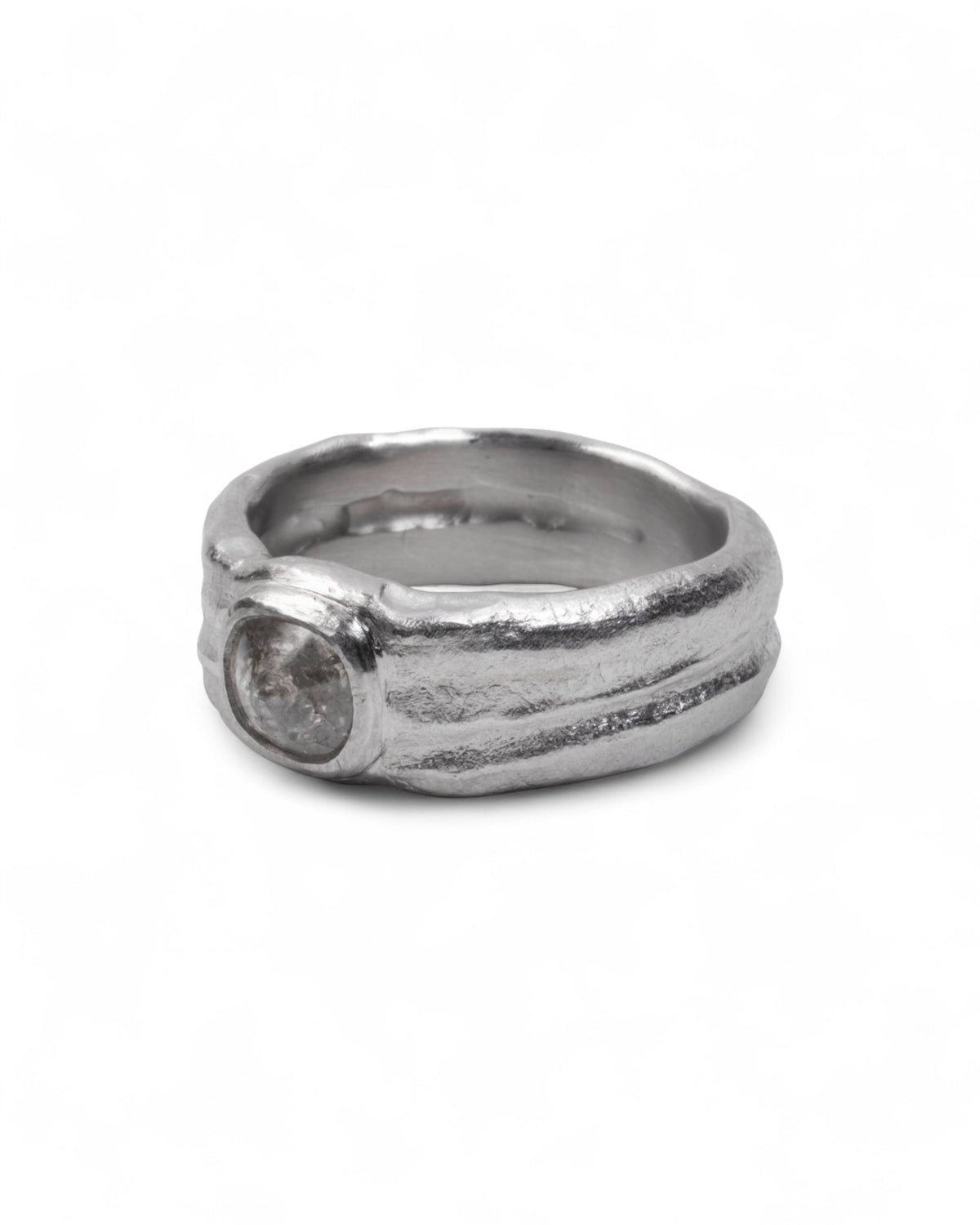 Diamant-Ring (1.33 ct) aus 750 Palladium-Weißgold