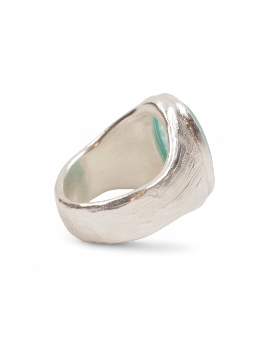 925 Silberring mit blau-grünem Heliodor-Cabochon (11,17 ct) - Goldschmiede Krack