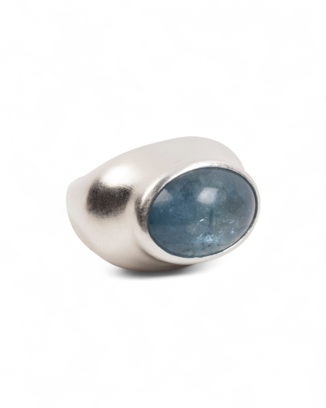Großer 925 Silberring mit blauem Aquamarin (26,05 ct) - Goldschmiede Krack