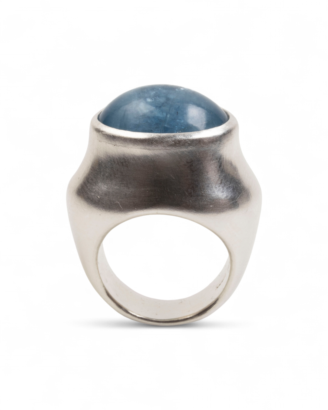 Großer 925 Silberring mit blauem Aquamarin (26,05 ct) - Goldschmiede Krack