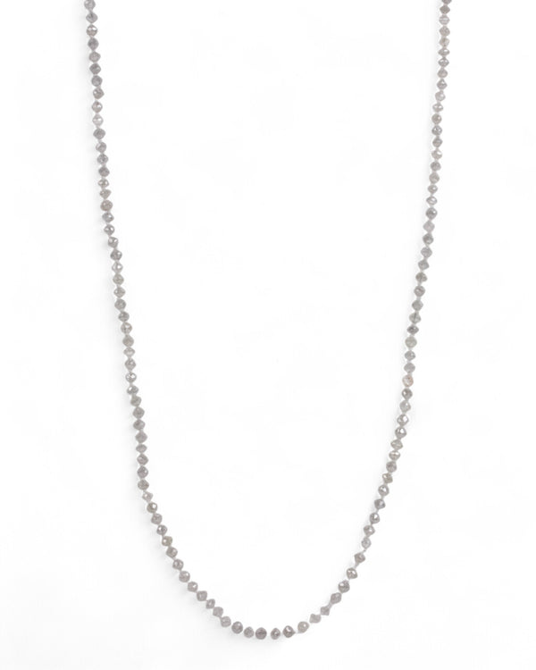 Weißfarbene Diamantkette mit 750 Goldverschluss - Goldschmiede Krack - Trauringe & Unikatschmuck aus Deidesheim