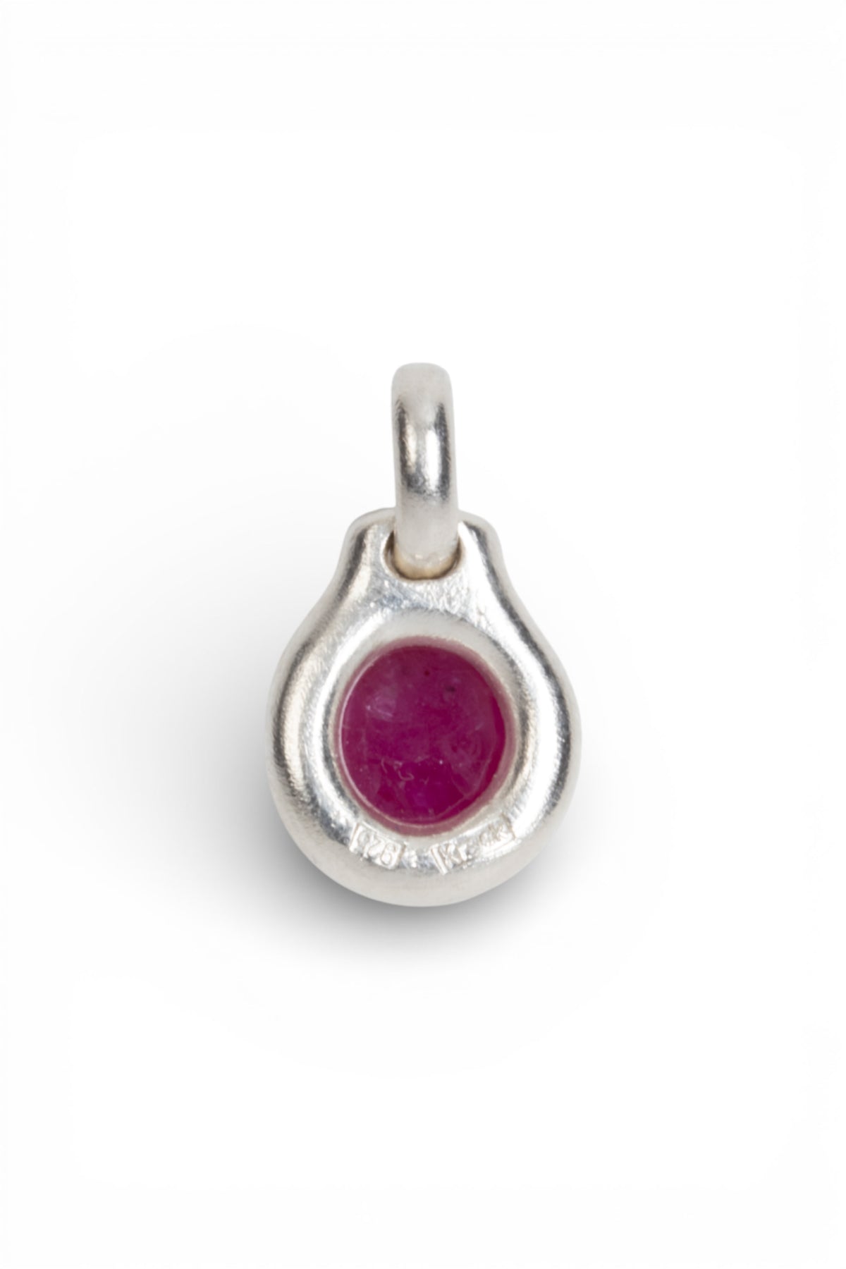 925 Silberanhänger mit Rubin (1.28 ct) und Goldfassung - Goldschmiede Krack - Trauringe & Unikatschmuck aus Deidesheim