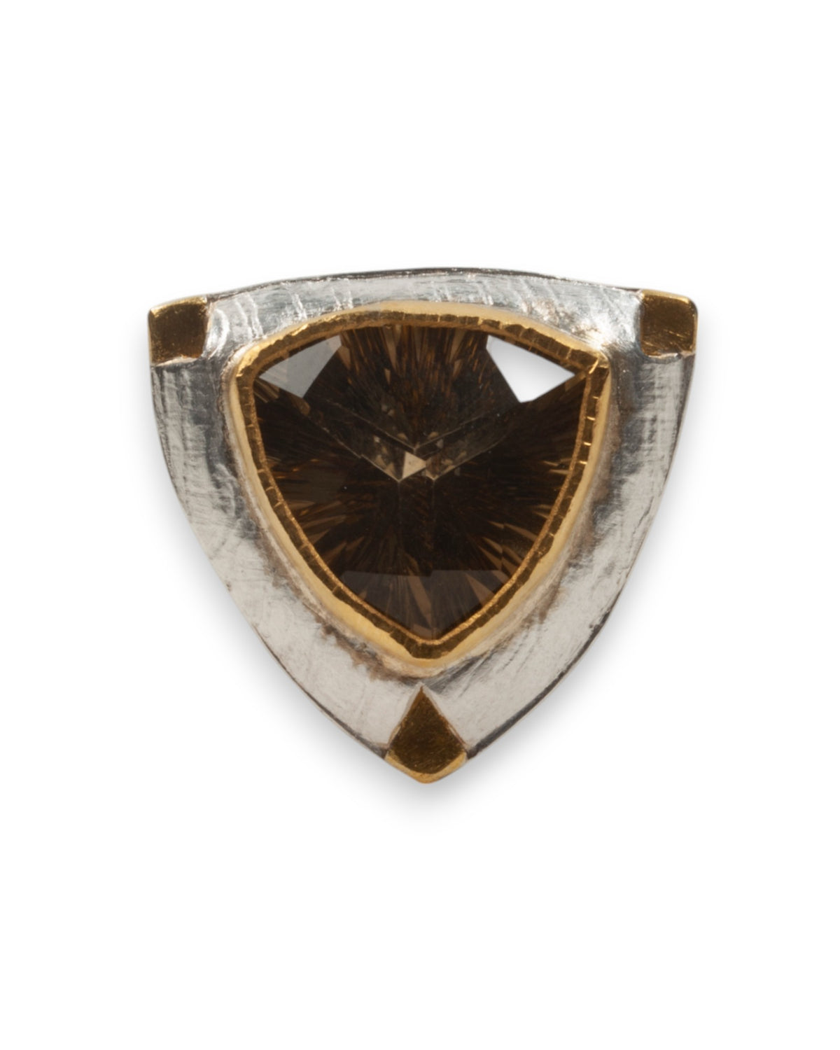 Großer aufwendiger 925 Silberring mit Lemon Citrin (22.5 ct) - Goldschmiede Krack - Trauringe & Unikatschmuck aus Deidesheim