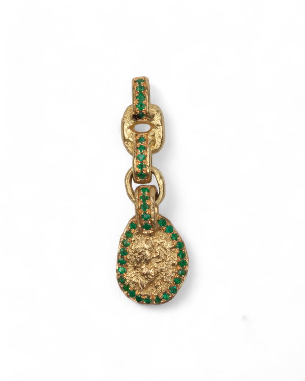 Nugget Emerald Double Pendant - Goldschmiede Krack - Trauringe & Unikatschmuck aus Deidesheim