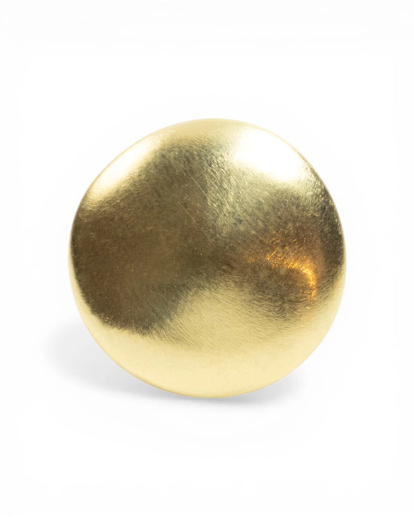 Großer runder 750 Gelbgold Ring