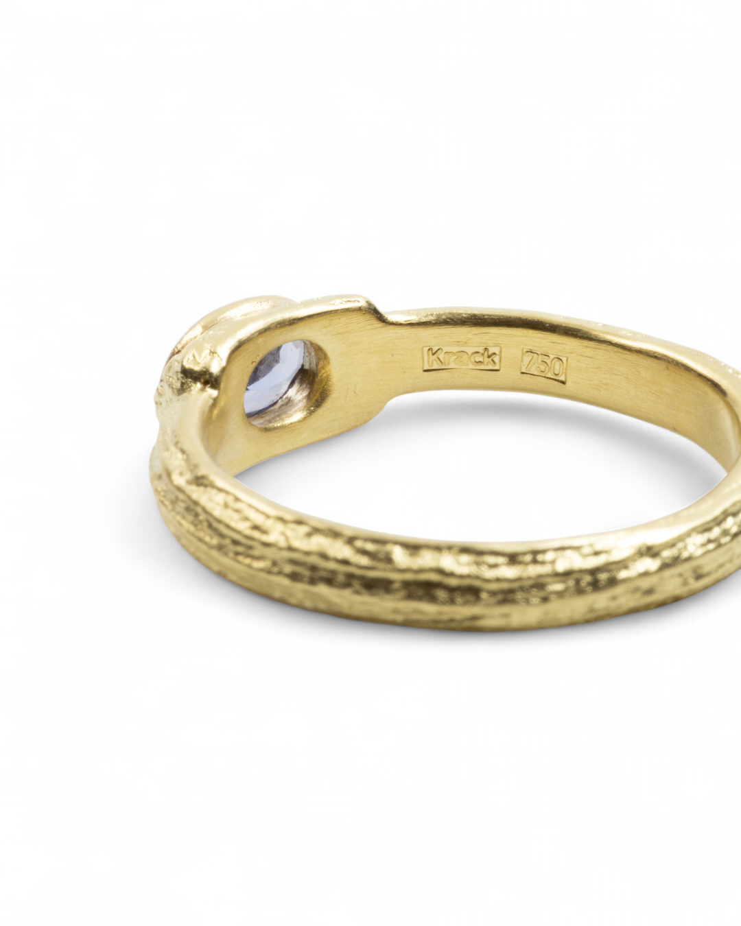 Zierlicher 750 Gelbgold Ring mit Tansanit (0,40 ct) - Goldschmiede Krack