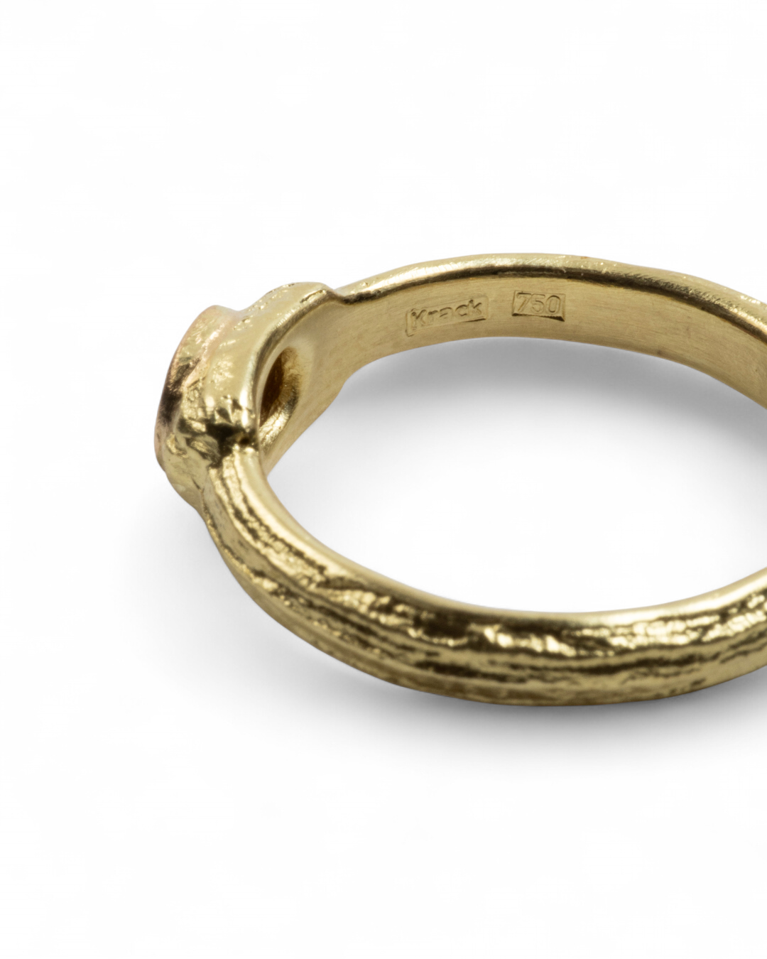 Zierlicher 750 Gelbgold Ring mit Rhodolit (0,41 ct) - Goldschmiede Krack