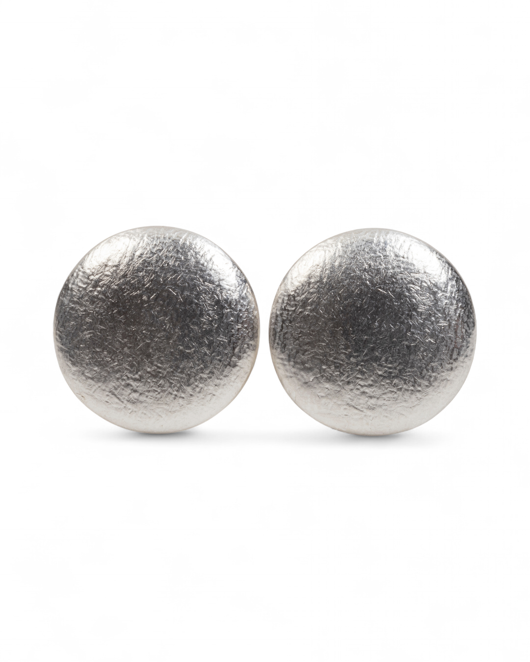 Große strukturierte 925 Silber Ohrclips (28 mm) - Goldschmiede Krack