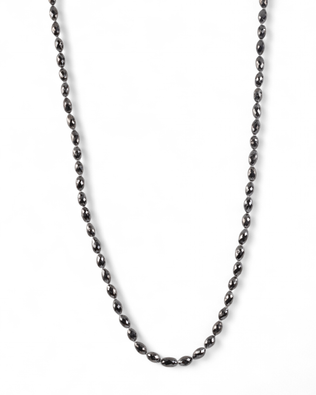 Schwarze Diamantkette (47,85 ct) mit 750 Gold Verschluss - Goldschmiede Krack