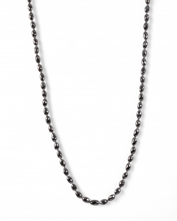 Schwarze Diamantkette (47,85 ct) mit 750 Gold Verschluss - Goldschmiede Krack