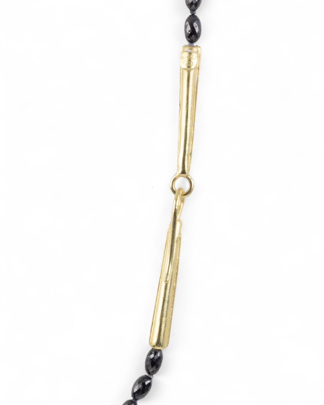 Schwarze Diamantkette (47,85 ct) mit 750 Gold Verschluss - Goldschmiede Krack