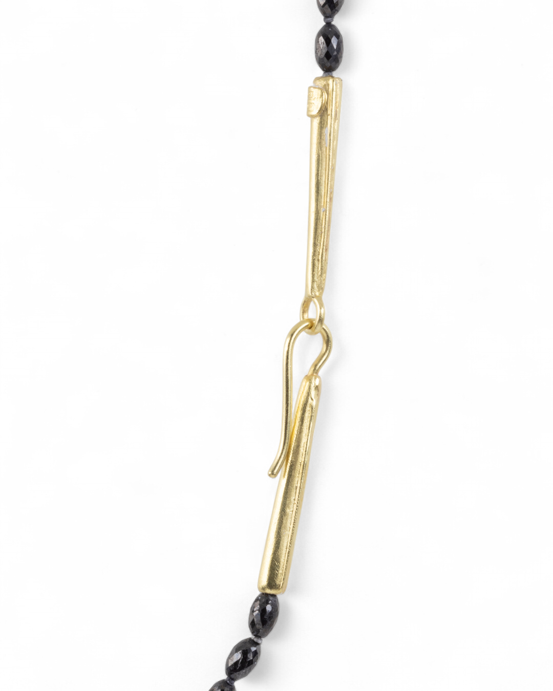 Schwarze Diamantkette (47,85 ct) mit 750 Gold Verschluss - Goldschmiede Krack