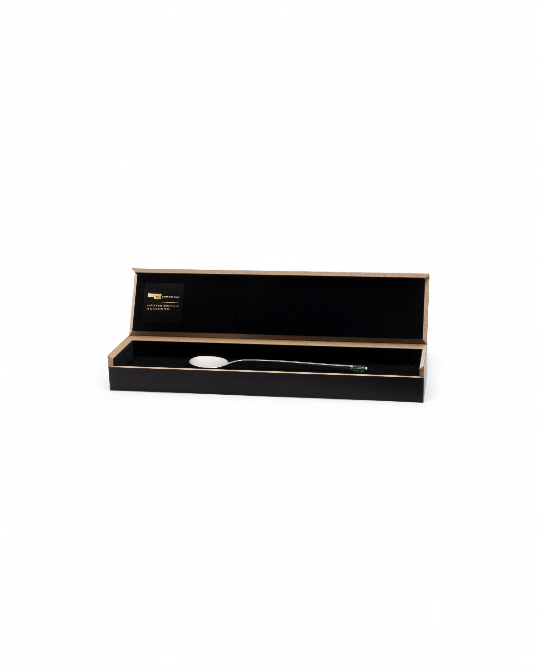 925 Silberlöffel mit grünem Turmalin (1,6 ct) - Goldschmiede Krack