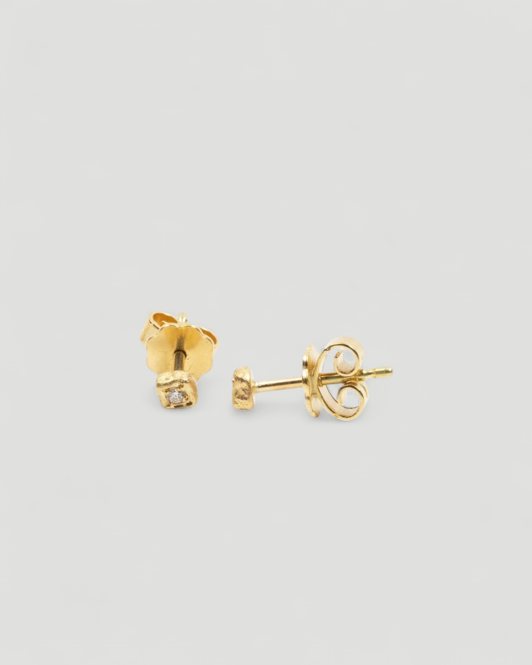 750 Goldohrstecker mit LGD Brillanten (0,02 ct) - Goldschmiede Krack
