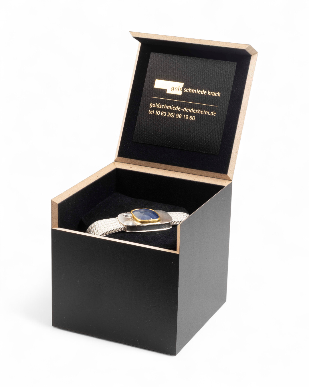 925 Silberarmband mit blauem Saphir (20,75 ct) - Goldschmiede Krack