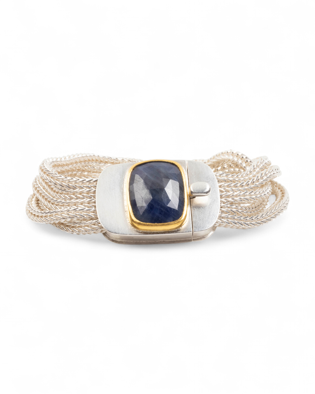 925 Silberarmband mit blauem Saphir (20,75 ct) - Goldschmiede Krack