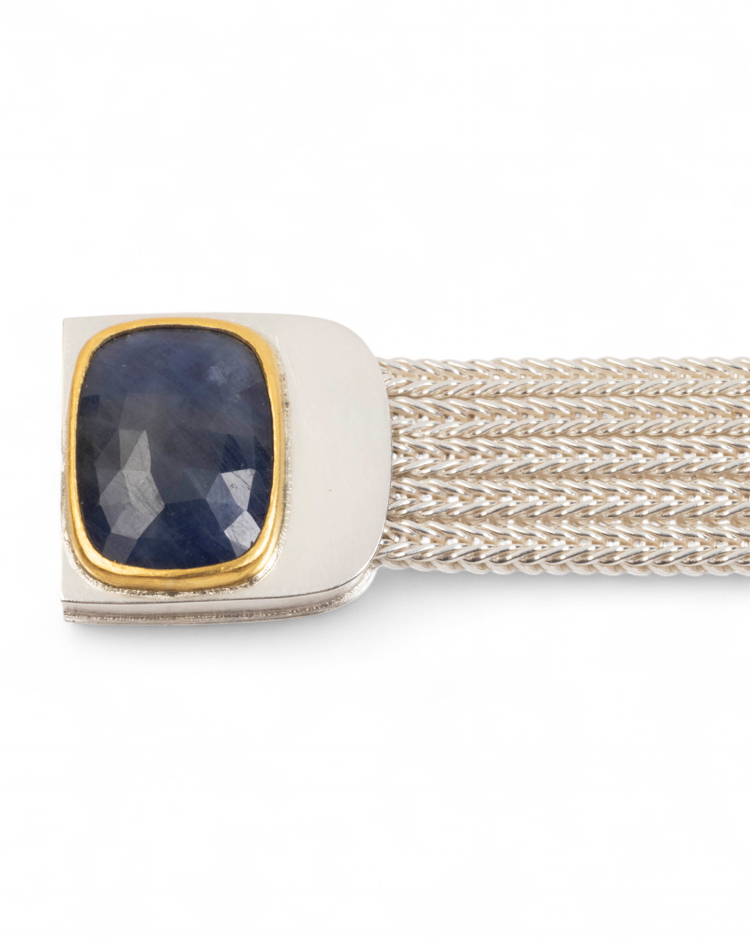 925 Silberarmband mit blauem Saphir (20,75 ct) - Goldschmiede Krack