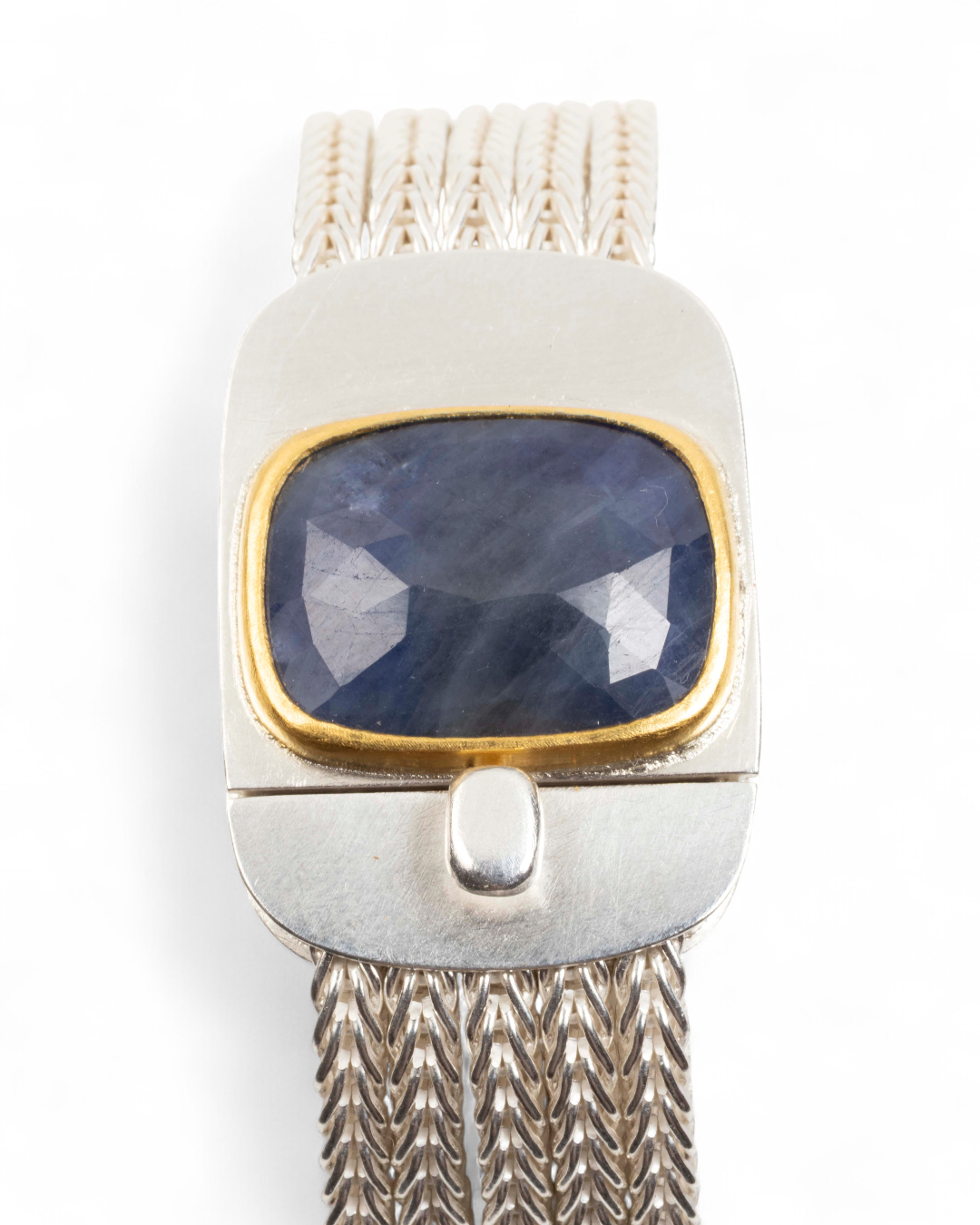 925 Silberarmband mit blauem Saphir (20,75 ct) - Goldschmiede Krack