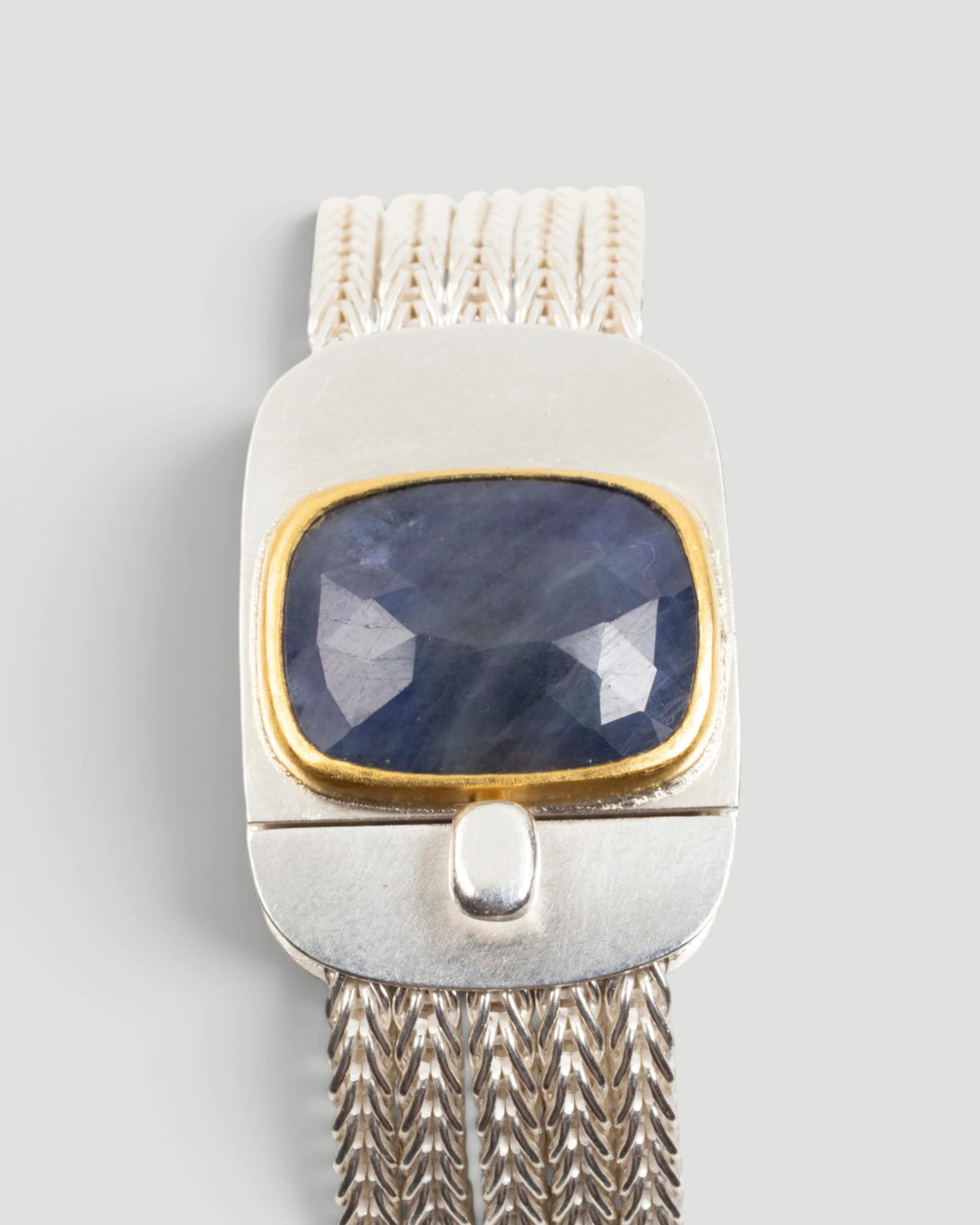 925 Silberarmband mit blauem Saphir (20,75 ct)