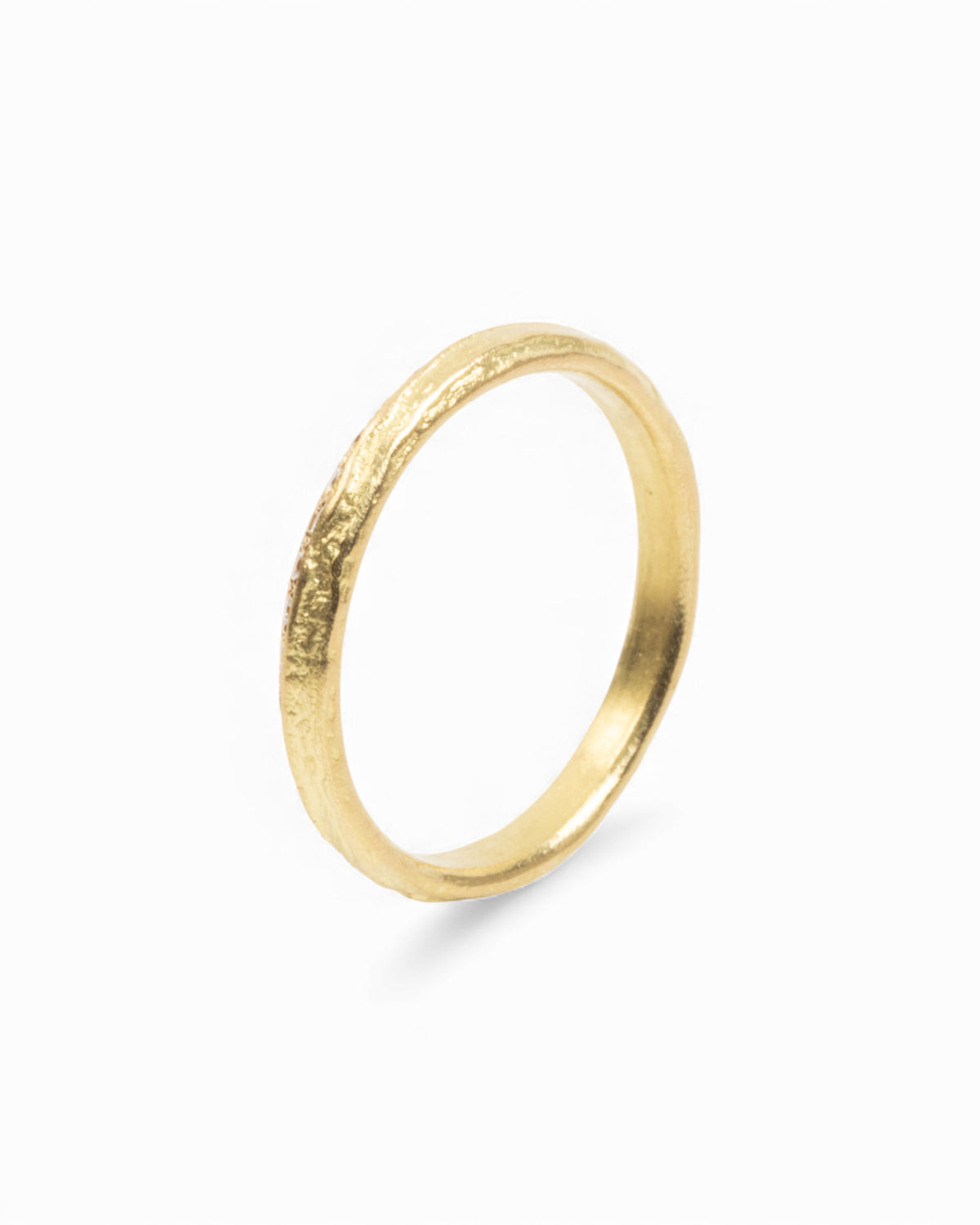 Memoire-Goldring (U54) mit Brillanten (0.36 ct)