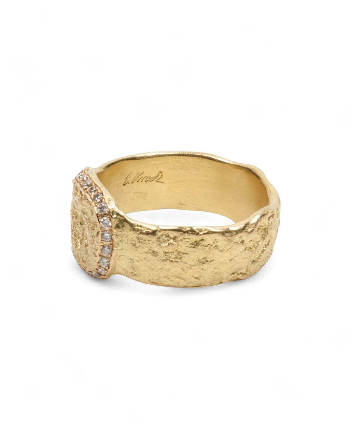 750 Goldring mit 0,30 ct Vintage Brillanten