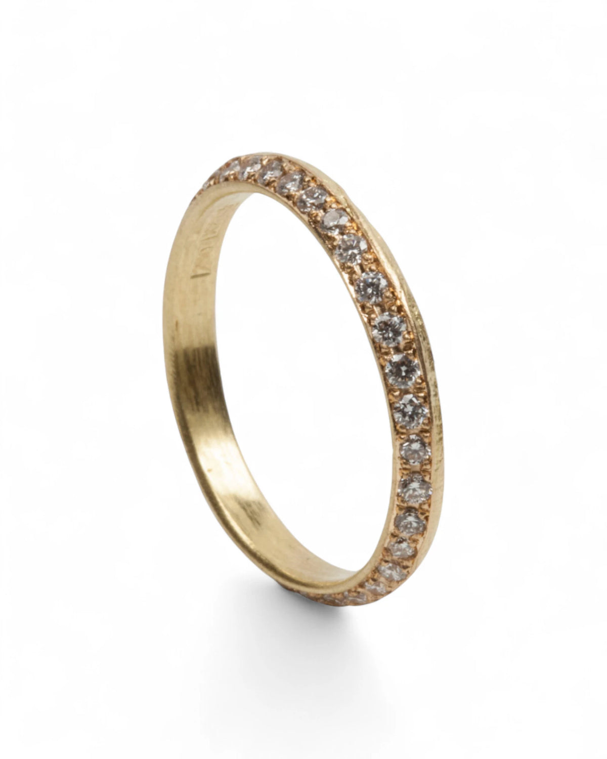 Memoire-Goldring (U57) mit Brillanten (0.37 ct)