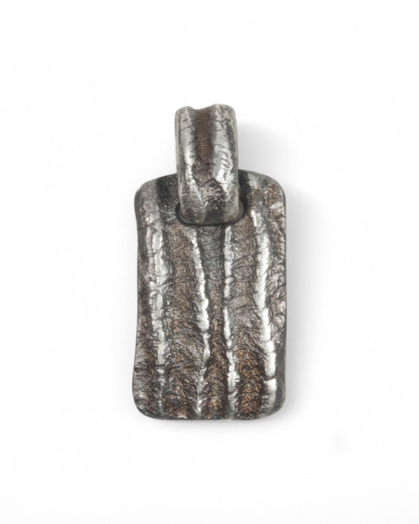 Schwarz rhodinierter "Doc-Tag Tarmac" Anhänger aus 925 Silber