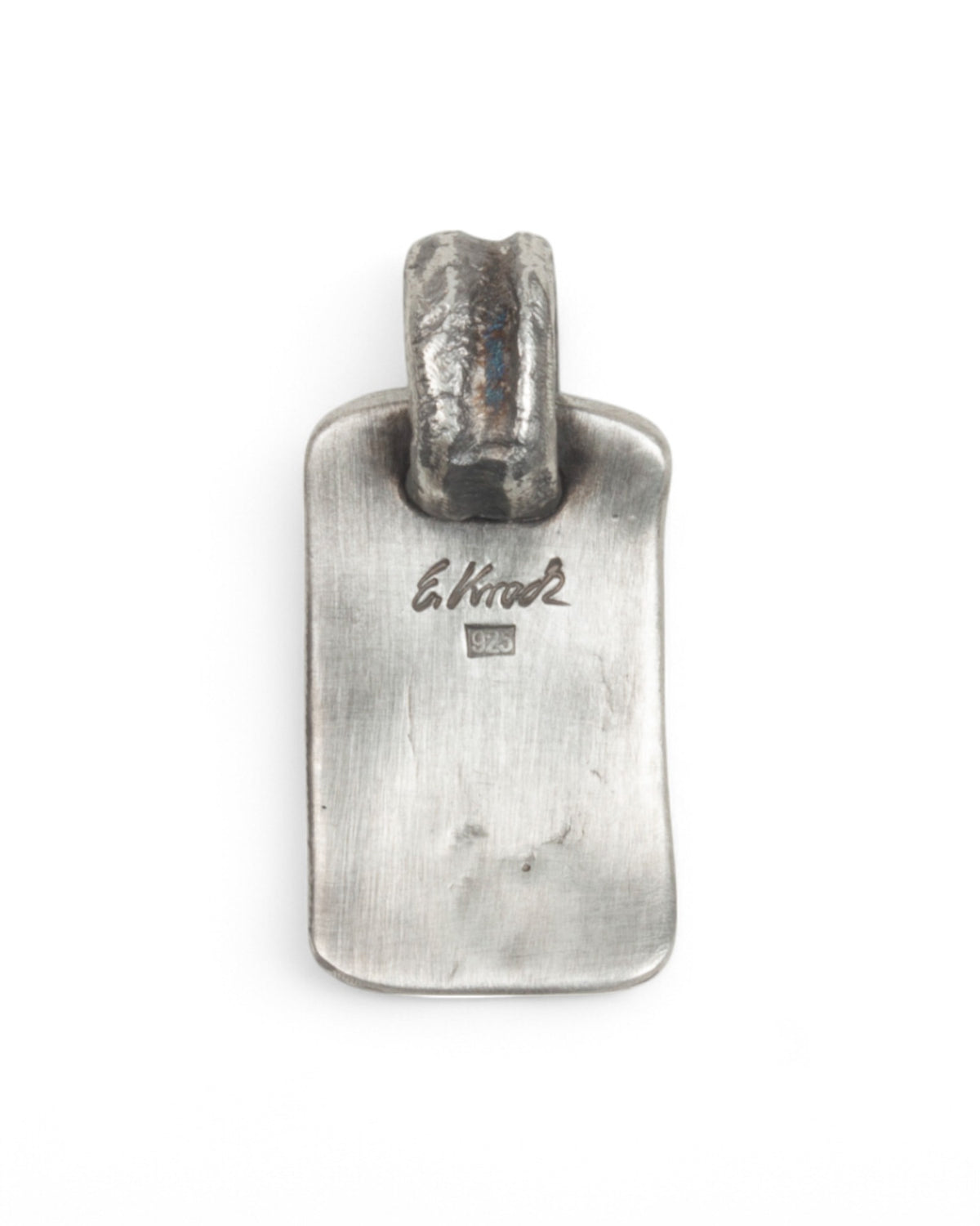 Schwarz rhodinierter &quot;Doc-Tag Tarmac&quot; Anhänger aus 925 Silber