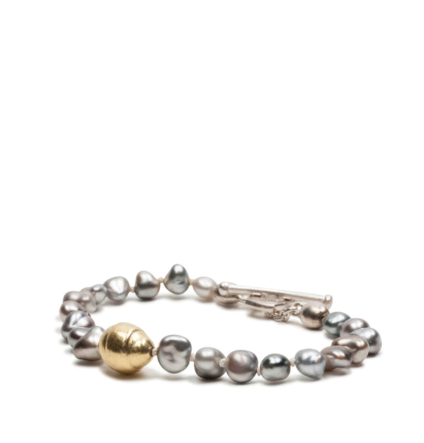 Tahiti Perlen Armband mit 750 Goldelement - Goldschmiede Krack - Trauringe & Unikatschmuck aus Deidesheim