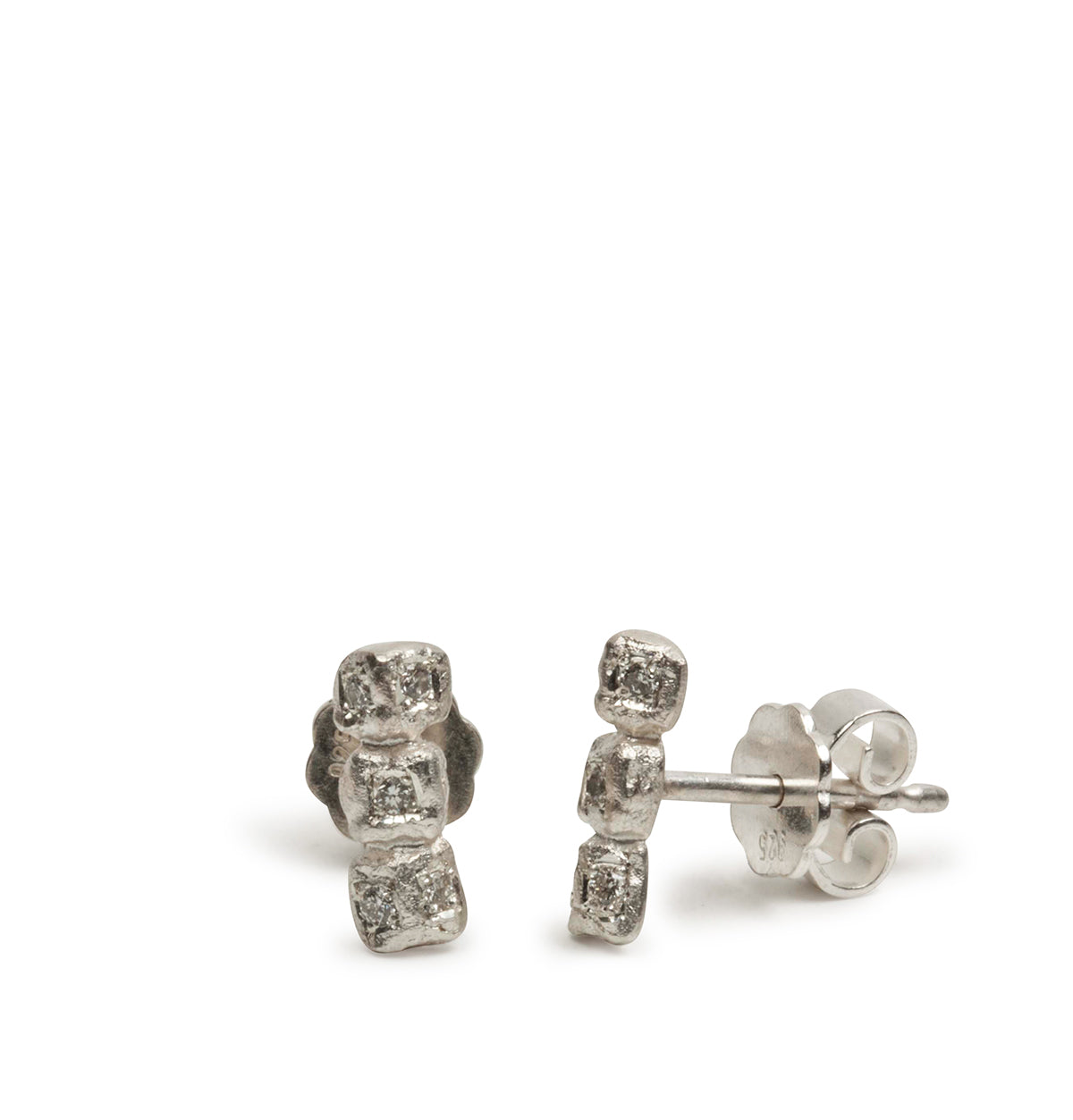 Triple Cubes Ohrstecker - Goldschmiede Krack - Trauringe & Unikatschmuck aus Deidesheim