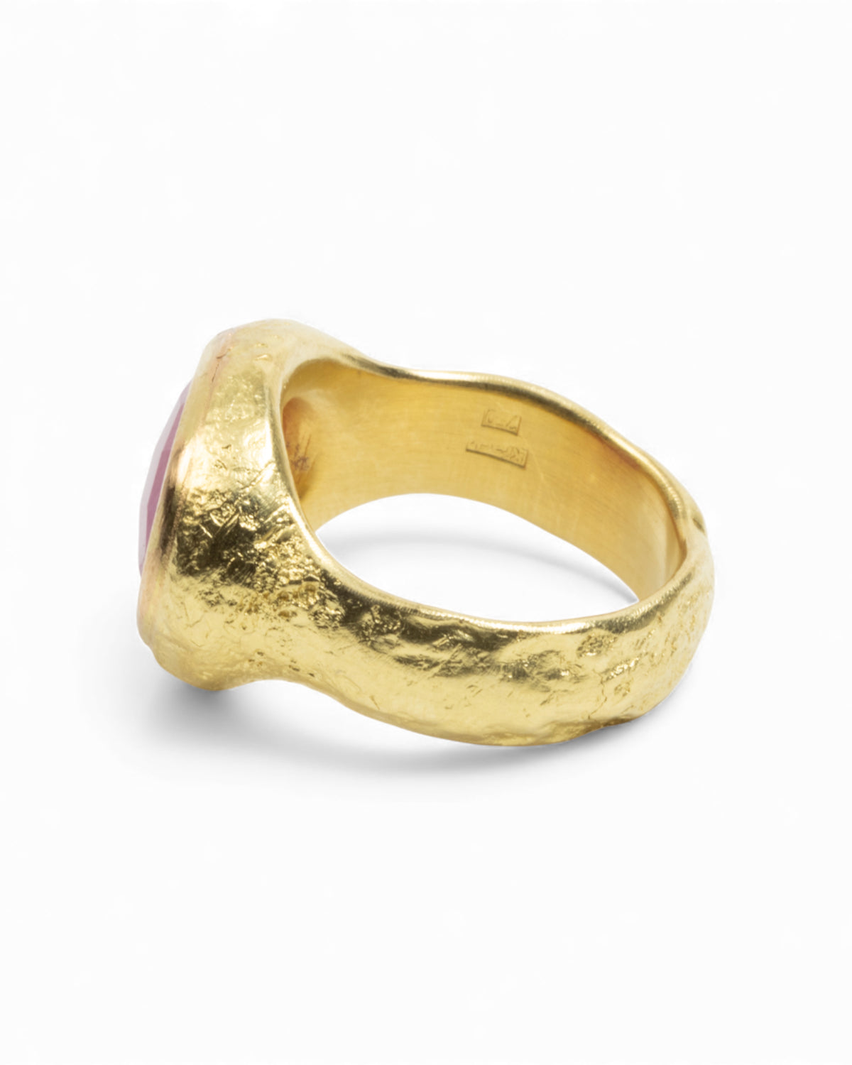 Wunderschöner 750 Goldring mit facettiertem Rubin (7.34 ct) - Unikat