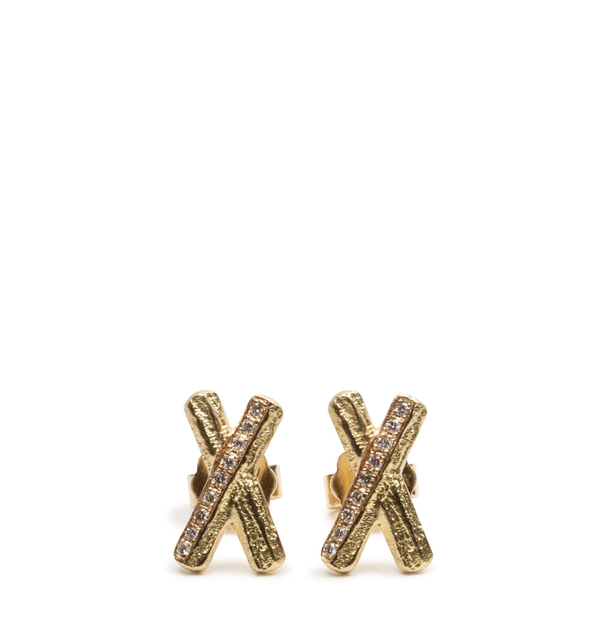 X-Bark Ohrstecker mit Brillanten - Goldschmiede Krack - Trauringe & Unikatschmuck aus Deidesheim
