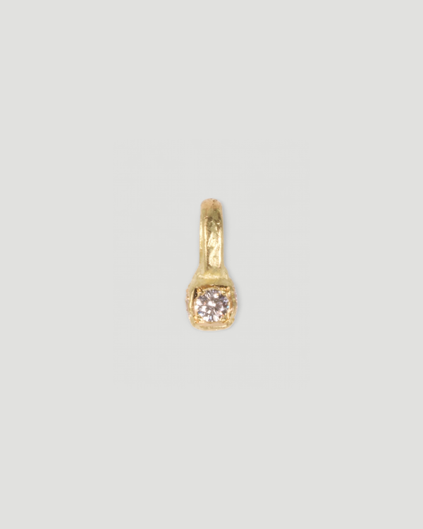 Würfelanhänger aus 750 Gold mit drei Lab Grown Diamanten (0,20 ct)