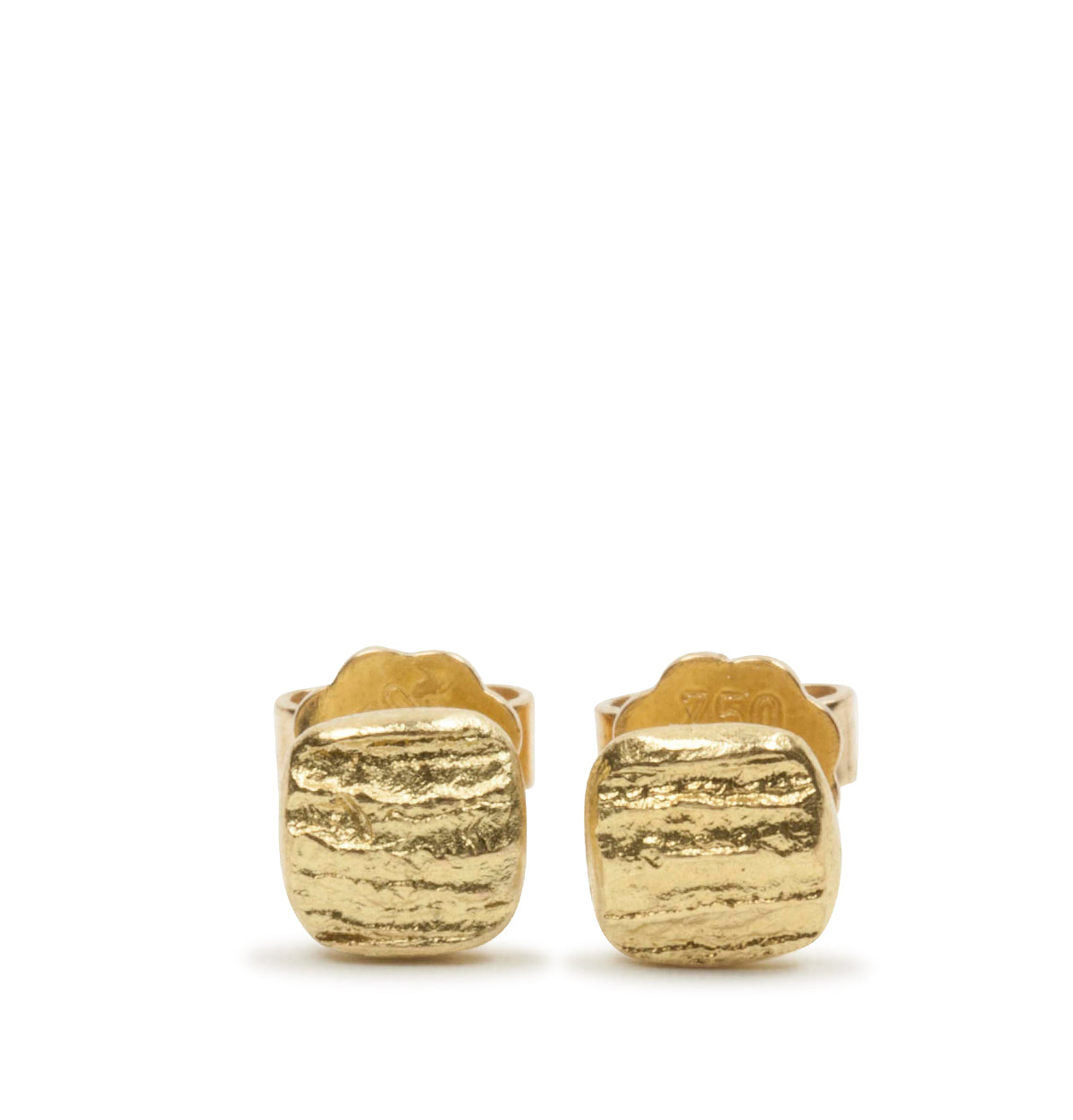 Ohrstecker mit Struktur - 6 mm - Goldschmiede Krack - Trauringe & Unikatschmuck aus Deidesheim